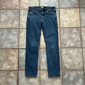 Faherty Jeans Mens 31x32 Blue Medium Wash Feel Good Denim Straight Leg Cotton